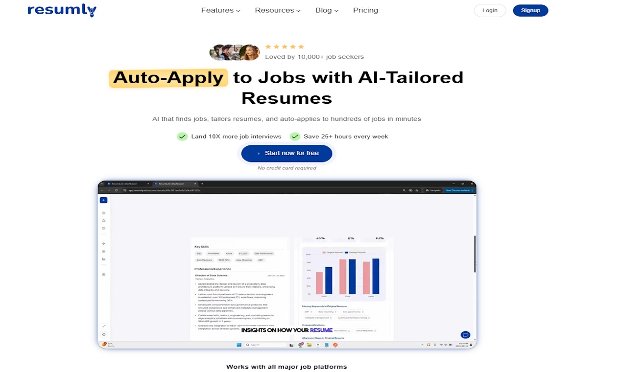  Resumly screenshot and logo